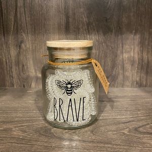 Rae Dunn 🐝 BRAVE Hair Tie Jar